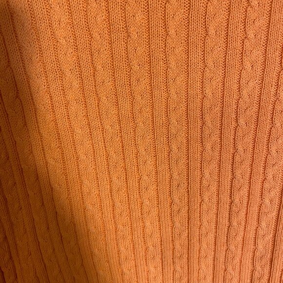 🍑 Crystal-Kobe Peach Cable Knit Tee - Picture 2 of 3